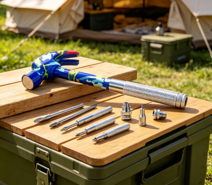 6-In-1 Multi-Tool Hammer/Screwdriver; Rust-Resistant Set - Image 2