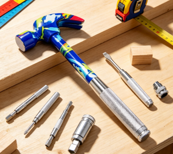 6-In-1 Multi-Tool Hammer/Screwdriver; Rust-Resistant Set