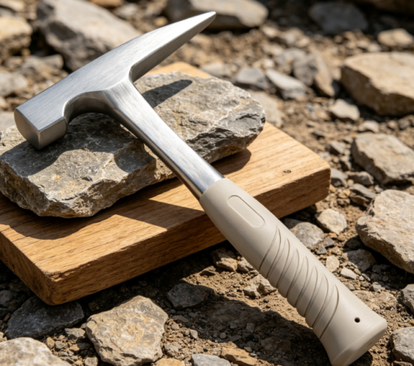 All-Steel Pointed Geological Hammer; For Rock Collecting And Exploration