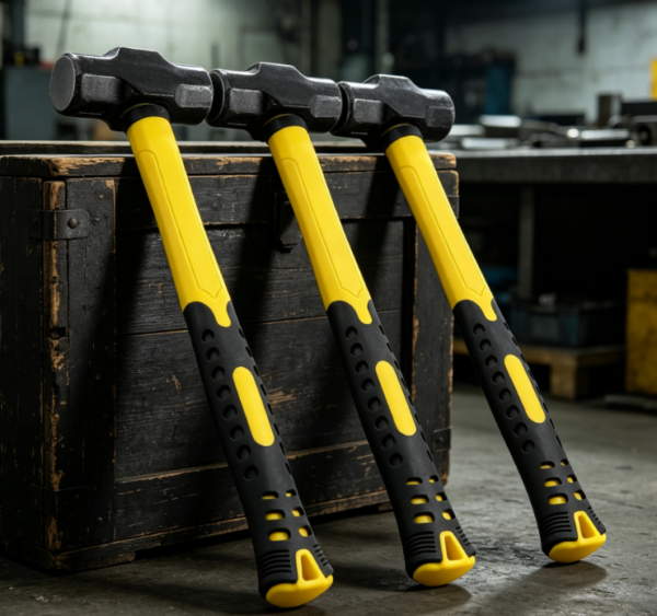 3-Piece Sledgehammer Set; Shock-Absorbing Handles, Solid Steel Heads