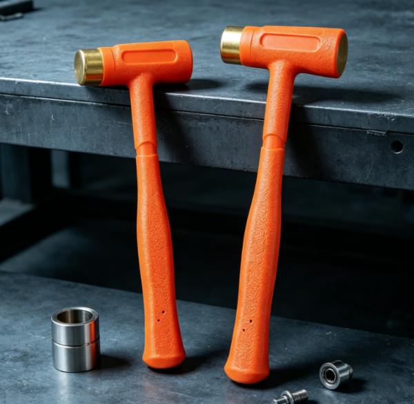 3-Piece Dead-Blow Hammer Set; Shock-Absorbing, Non-Slip, Non-Sparking