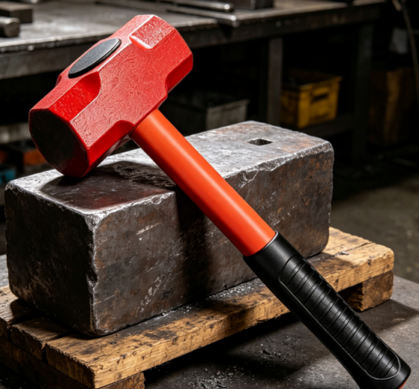 Small Forged Steel Sledgehammer; Fiberglass Shock-Absorbing Handle