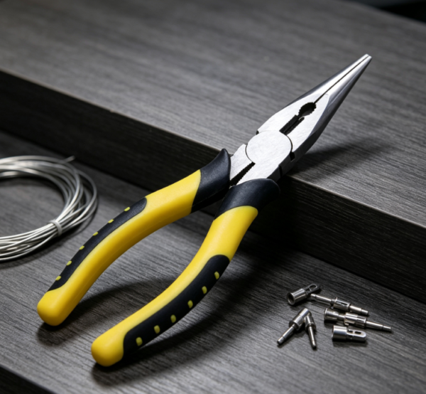 Needle-Nose Pliers; Chrome-Vanadium Steel, Precision Gripping And Cutting