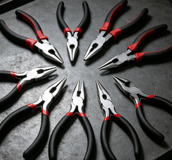 7-In-1 Multi-Function Pliers Set; Dipped-Grip Handles