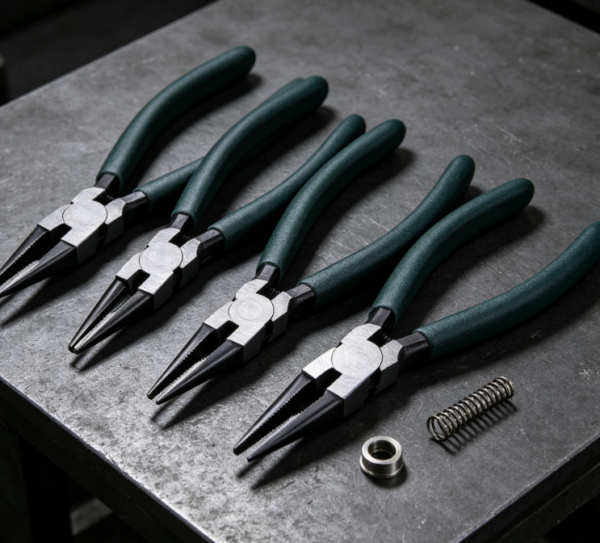 Circlip Pliers Set; For Internal/External Rings, Straight And Bent Tips
